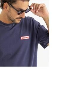 Remera mecanics vintage azul