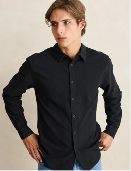 Camisa de lino Rhythm negra
